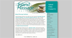 Desktop Screenshot of inlandmassage.edu